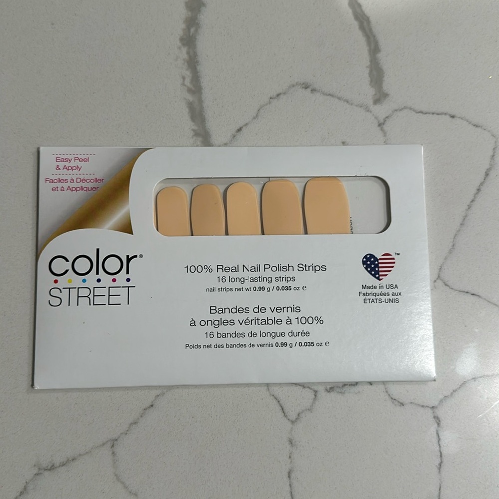 Color street real nail polish strips Havana Honey